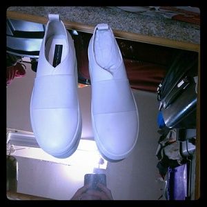 STEVE By Steve Madden Gable White Slip on Sneakers